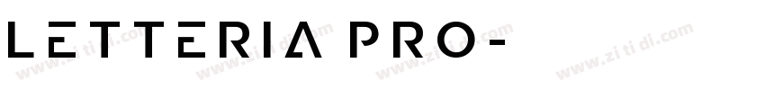Letteria Pro字体转换